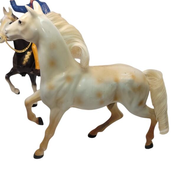 9" Vintage Model Appaloosa Horse W/Rooted Mane & Tail - Picture 8 of 9